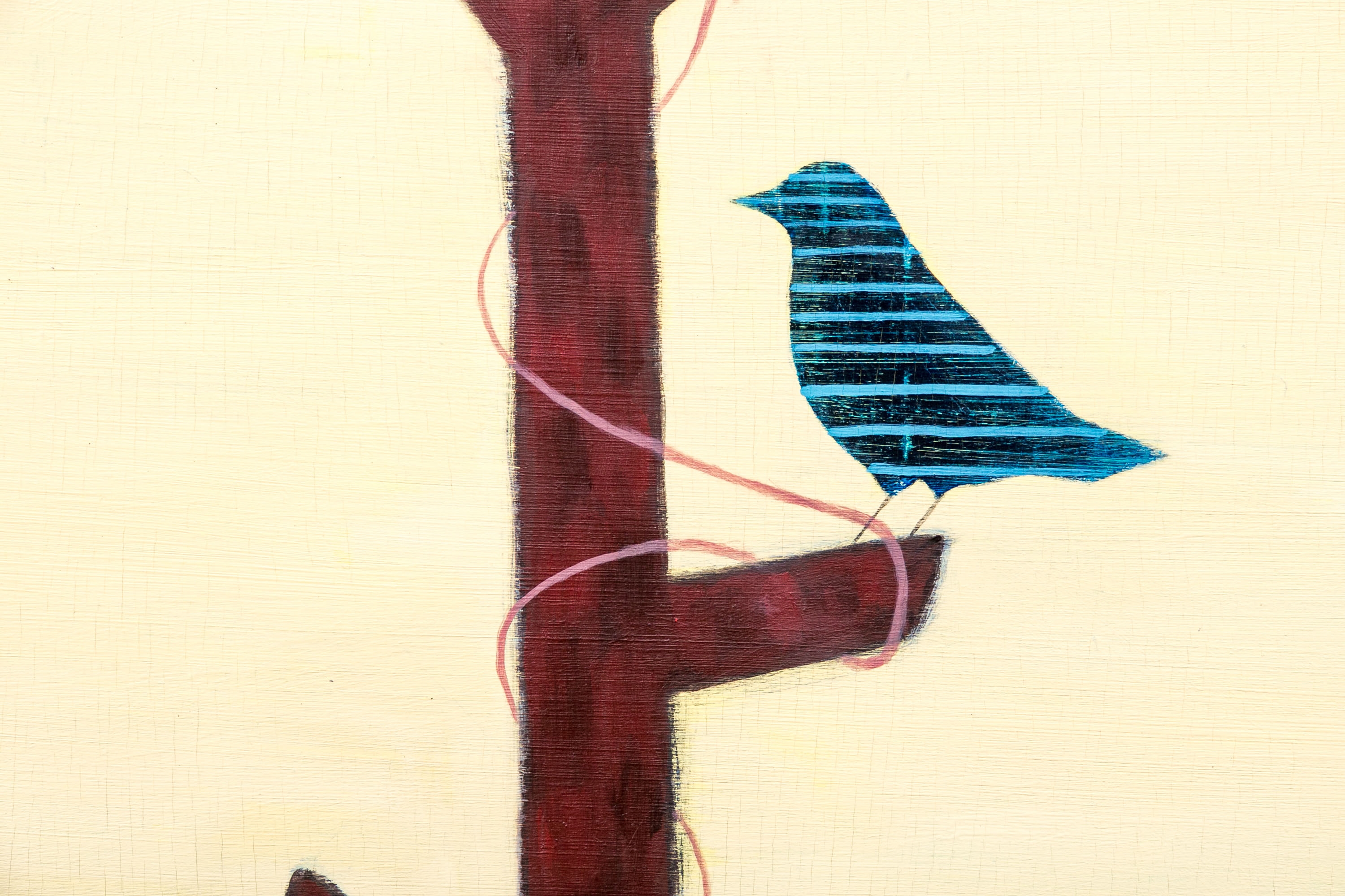 Artwork by Diane Horton, "Simple Entanglement", Made of oil and wax on panel