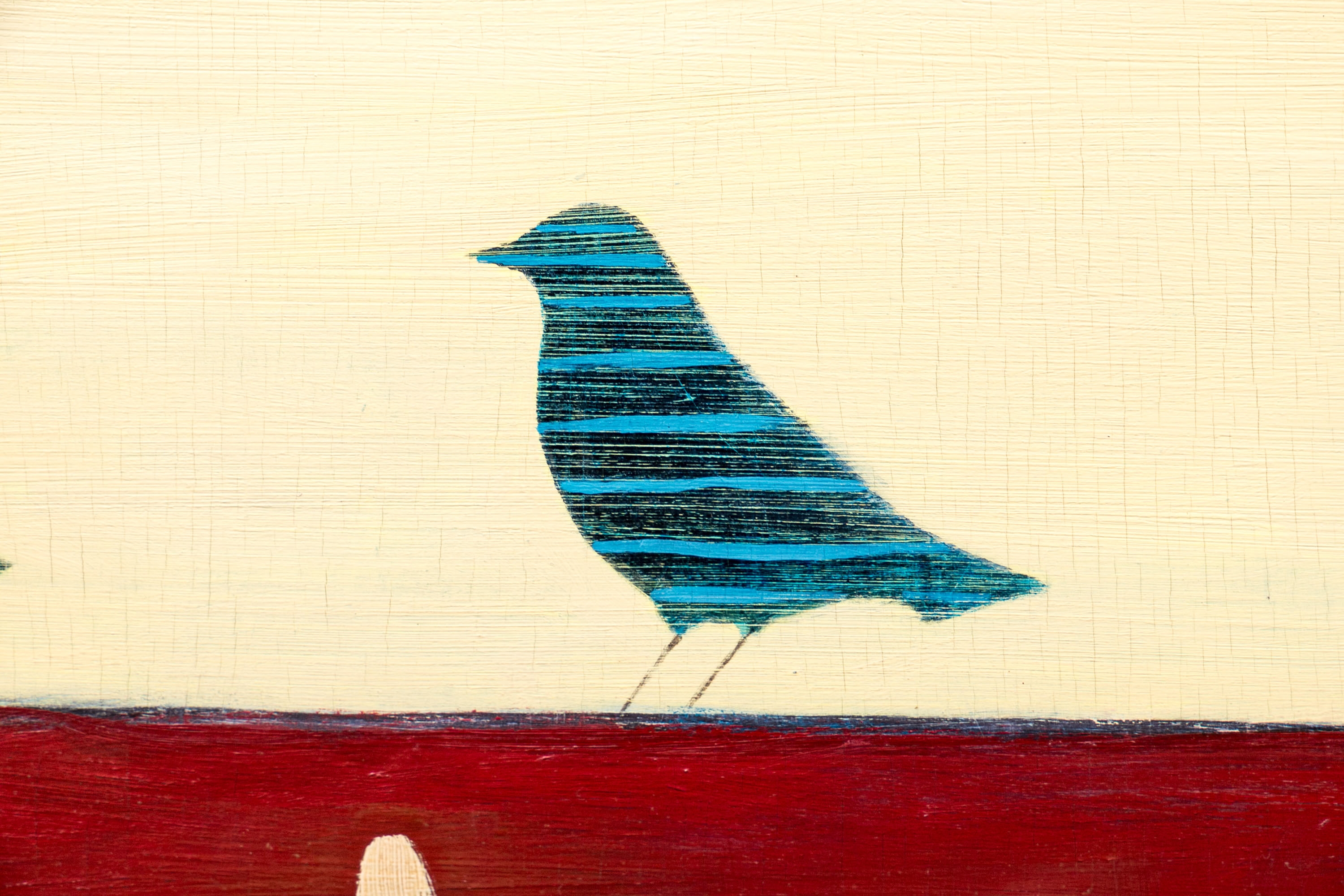 Artwork by Diane Horton, "Simple Entanglement", Made of oil and wax on panel