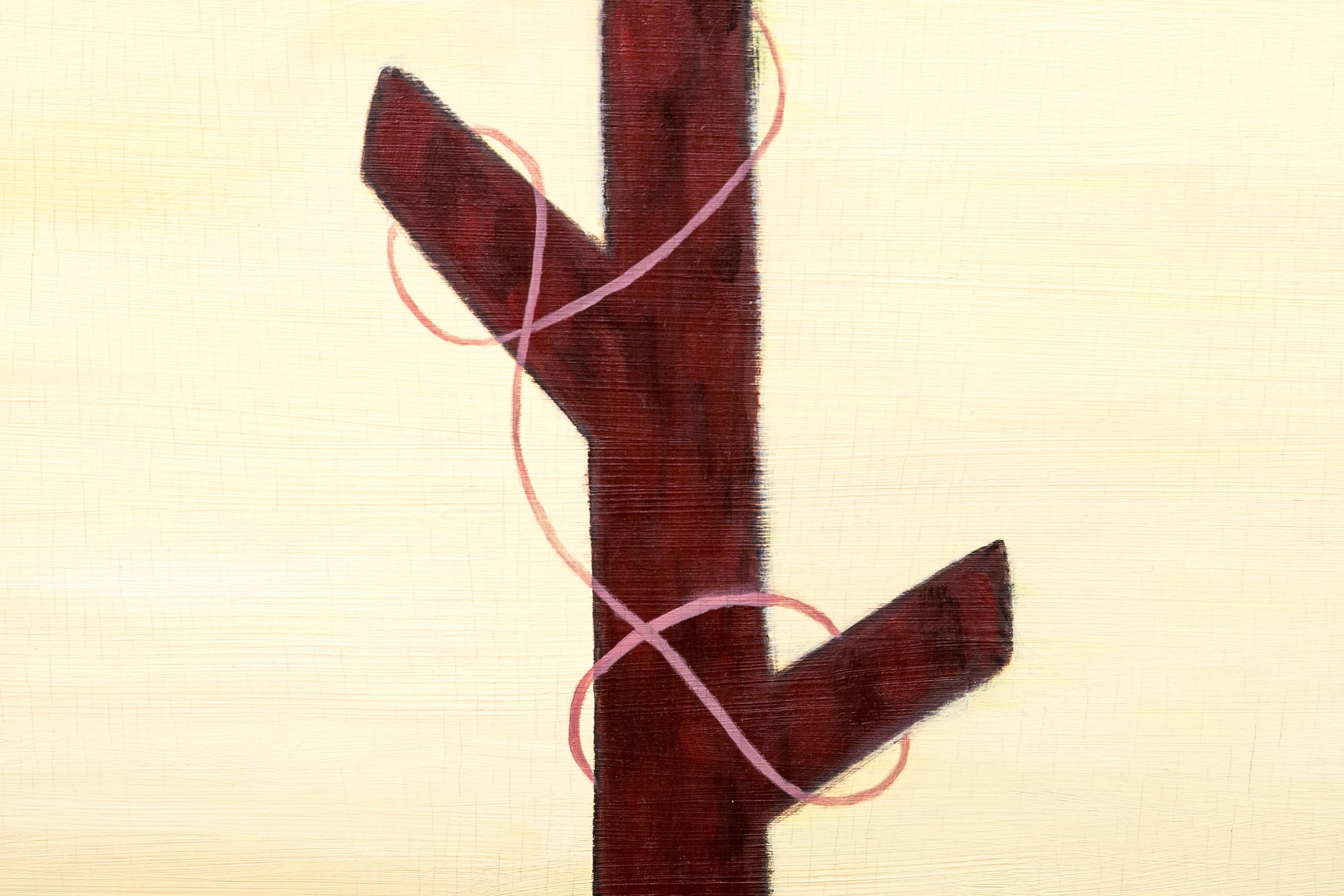 Artwork by Diane Horton, "Simple Entanglement", Made of oil and wax on panel