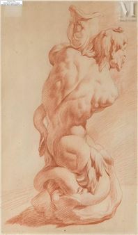 Étude d’un décor marin d’après une sculpture - Cornelis Joseph d'Heur