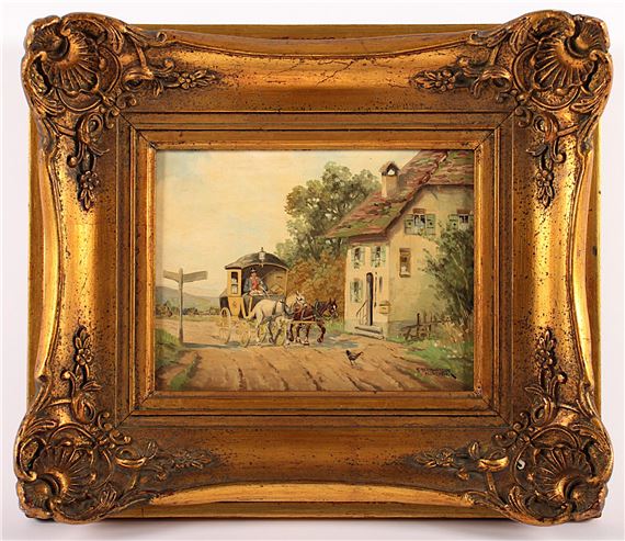 "Bauern bei der Feldarbeit" by Karl Rohrhirsch, 1875