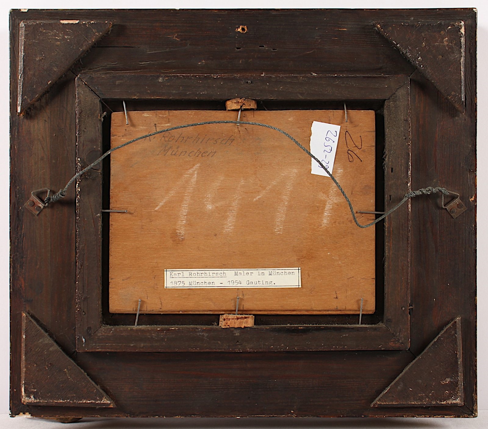 Artwork by Karl Rohrhirsch, "Bauern bei der Feldarbeit", Made of oil on wood