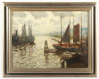 &quot;Hafenansicht&quot; - Wilhelm Mosblech