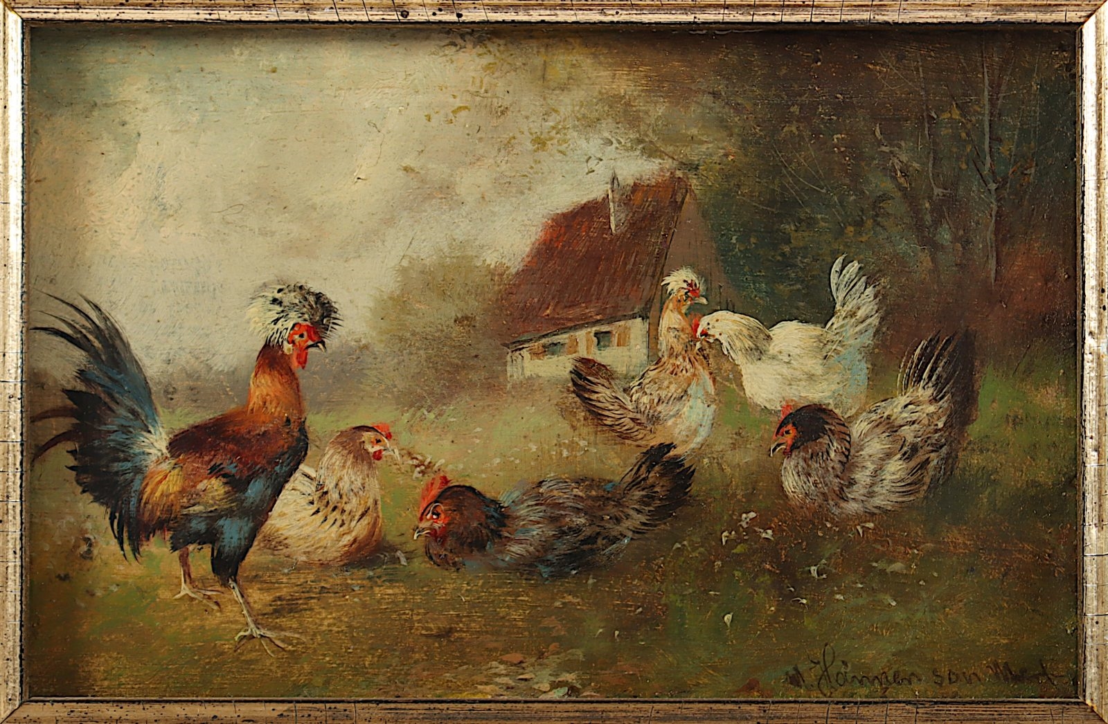 Max Hänger the Younger | Hühnervolk (1898) | MutualArt