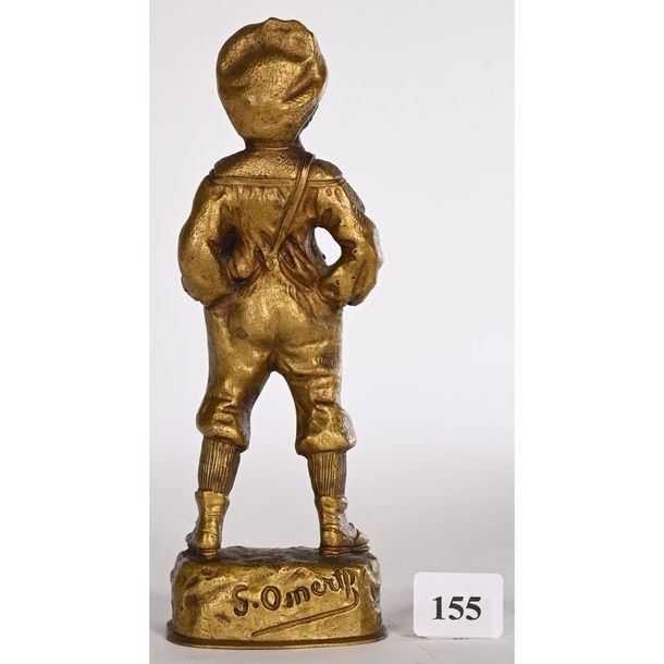 Artwork by S. Omerth, OMERTH S. RADIATOR CAP in bronze and chryselephantine... - Lot 155 - Herbette, Made of bronze
