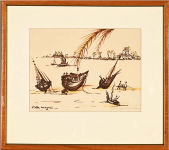 Boats on Inhaca Beach - Stella Magni