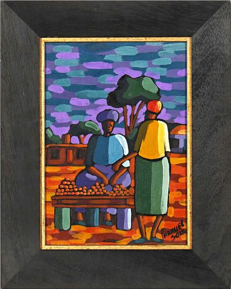 Two Works: Fruit Seller by Phanuel Soza