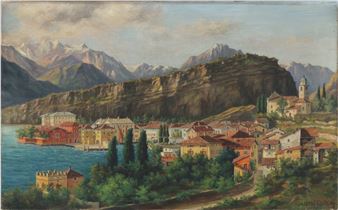 Italienische Küstenstadt - Alois Roth