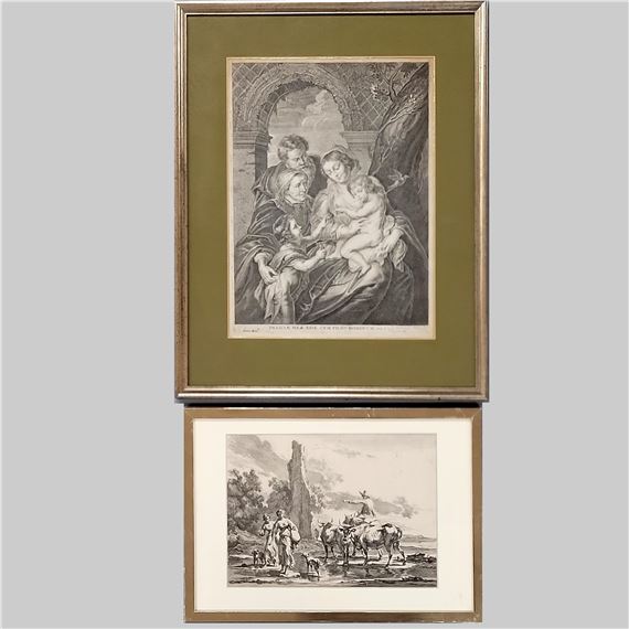 Heilige Familie mit Johannesknaben und Elisabeth - Michel Bunel