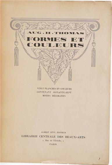 Aug. H. Thomas Formes et couleurs - Auguste H. Thomas