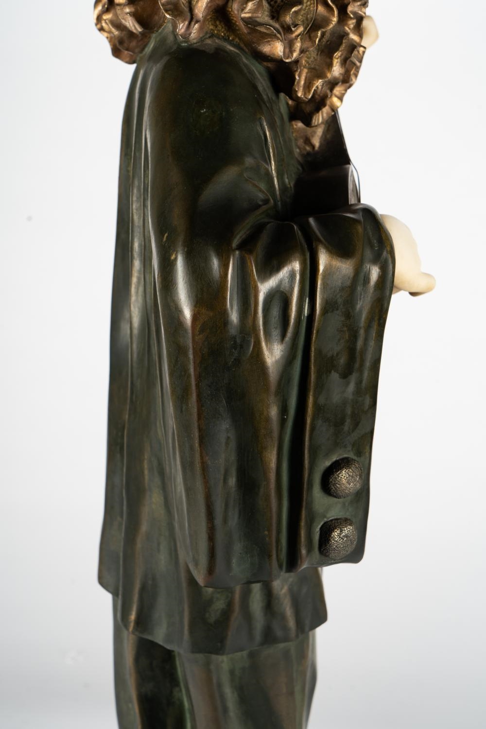 Artwork by Henry Gazan, : Pierrot, Made of bronze