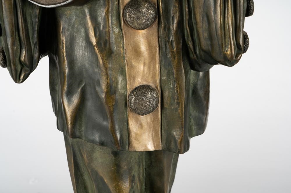 Artwork by Henry Gazan, : Pierrot, Made of bronze