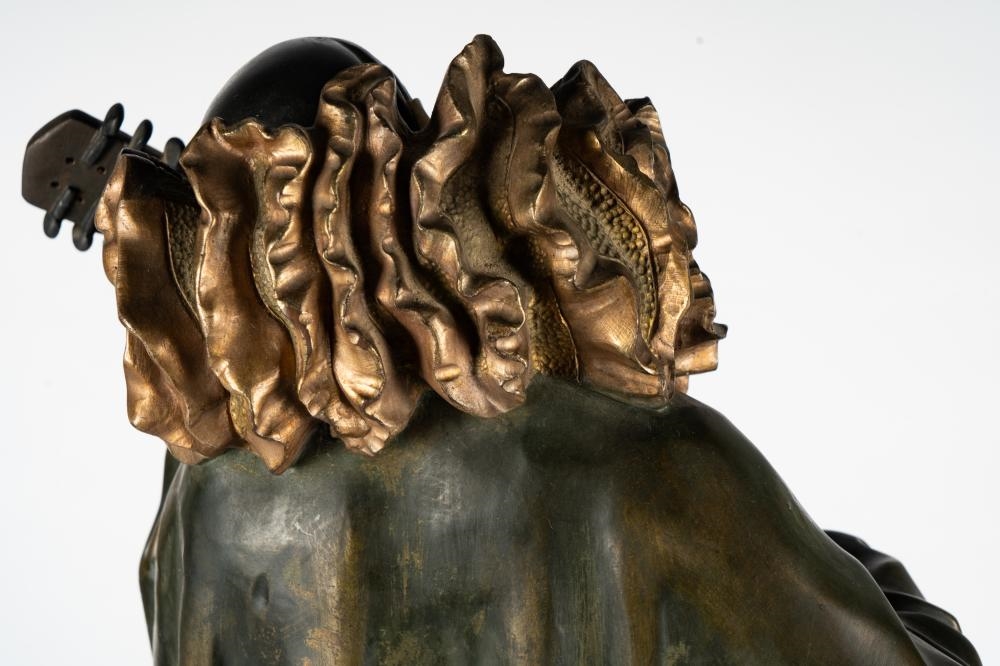 Artwork by Henry Gazan, : Pierrot, Made of bronze