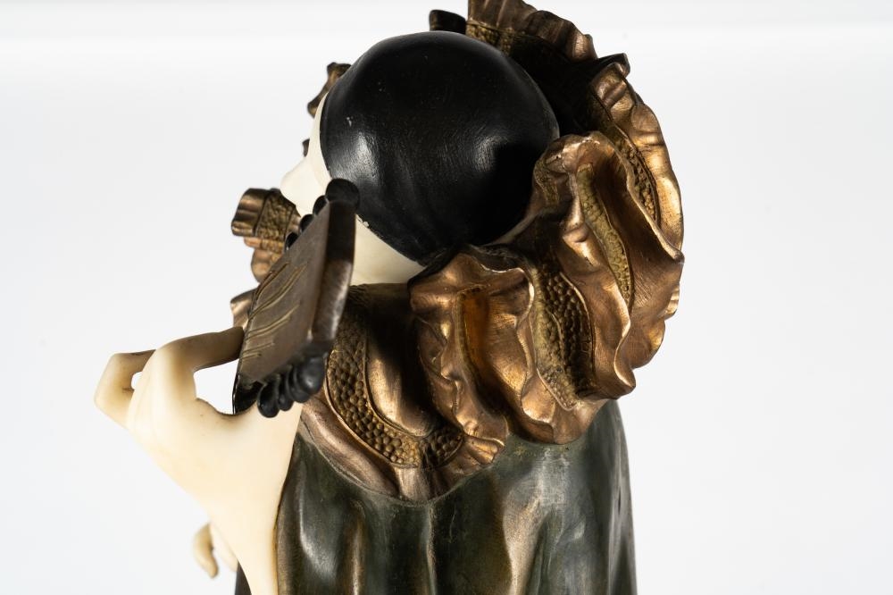 Artwork by Henry Gazan, : Pierrot, Made of bronze