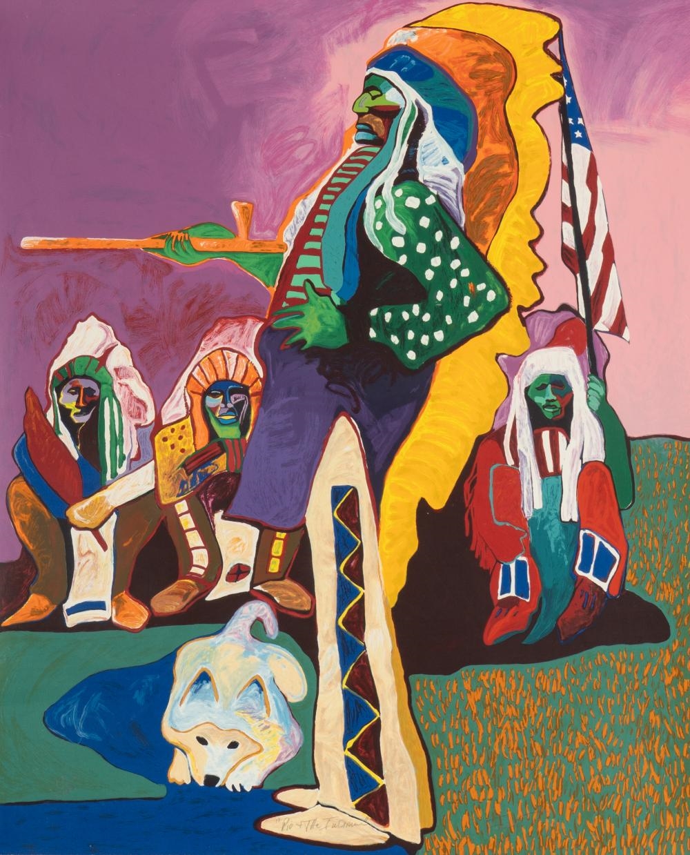 Malcolm Furlow | Malcolm Furlow (B. 1946): Rio and the Indians | MutualArt