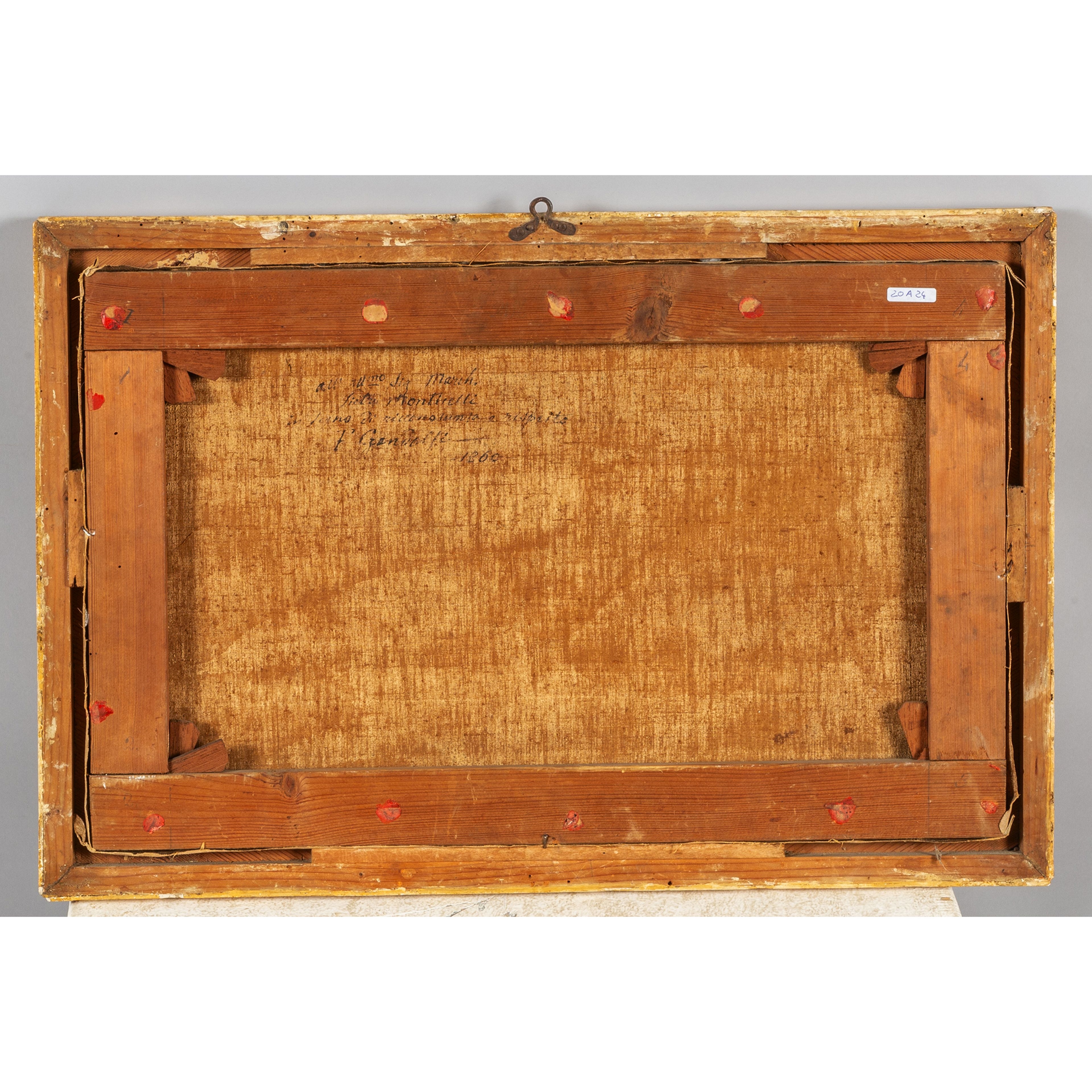 Artwork by Francesco Gandolfi, Allegoria di Genova con la Lanterna sullo sfondo, Made of Oil