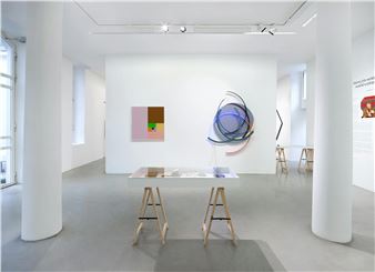 François Morellet & Max Bill: Mathématiques modernes - Galerie Kamel Mennour, Paris (rue Saint-André des arts)