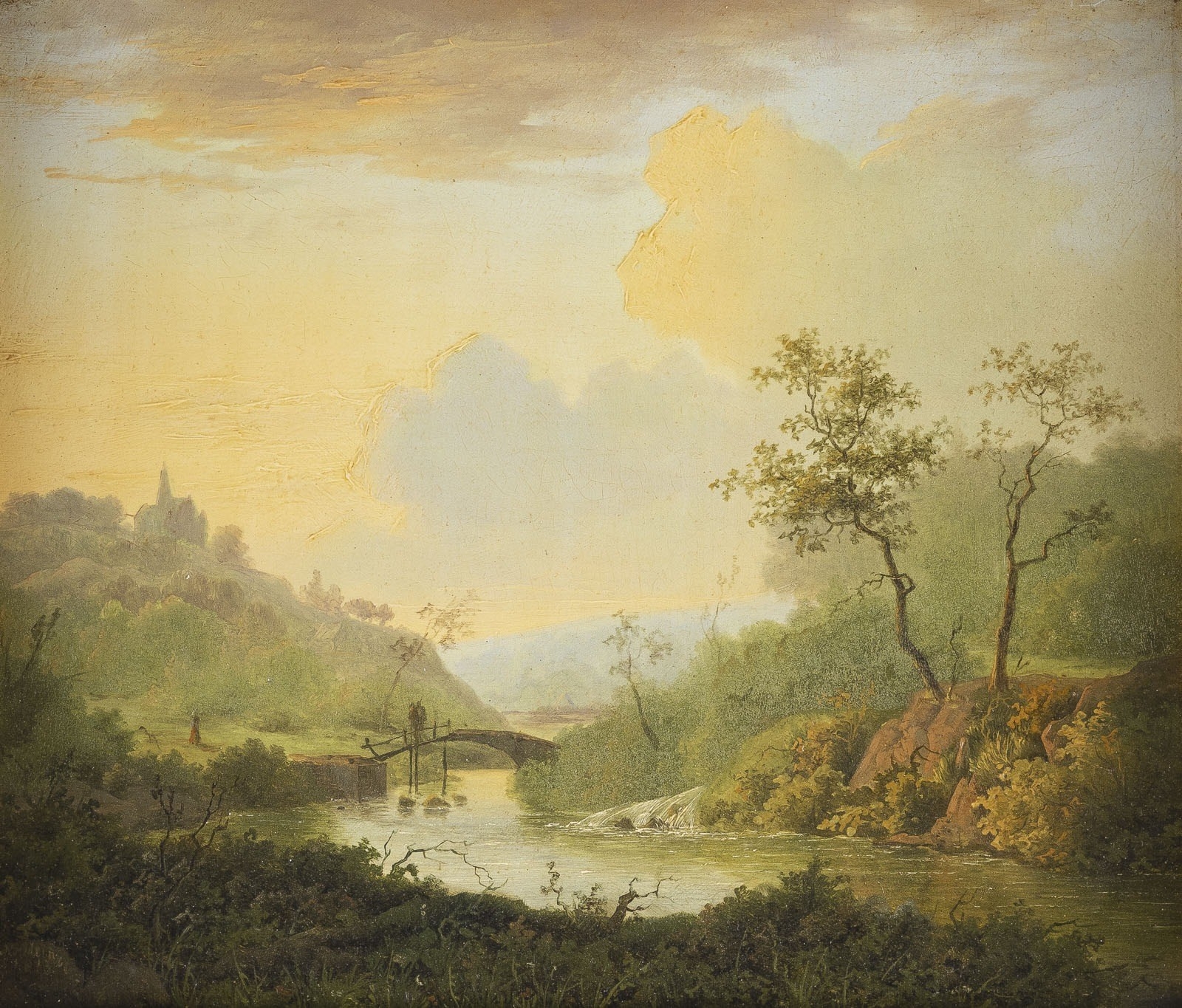 Claas Hendrik Meiners | RIVER LANDSCAPE (1843) | MutualArt