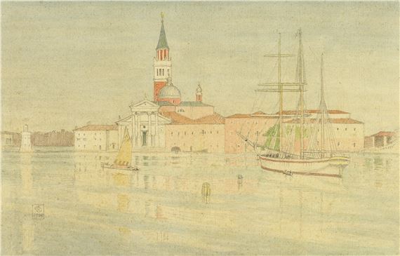 San Giorgio Maggiore, Venice by Joseph Edward Southall, 1929