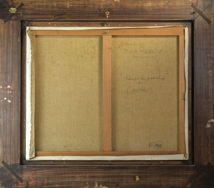 Artwork by Joseph A. Muslin, Fields in spring (Sundgau landscape), Made of Oil on canvas