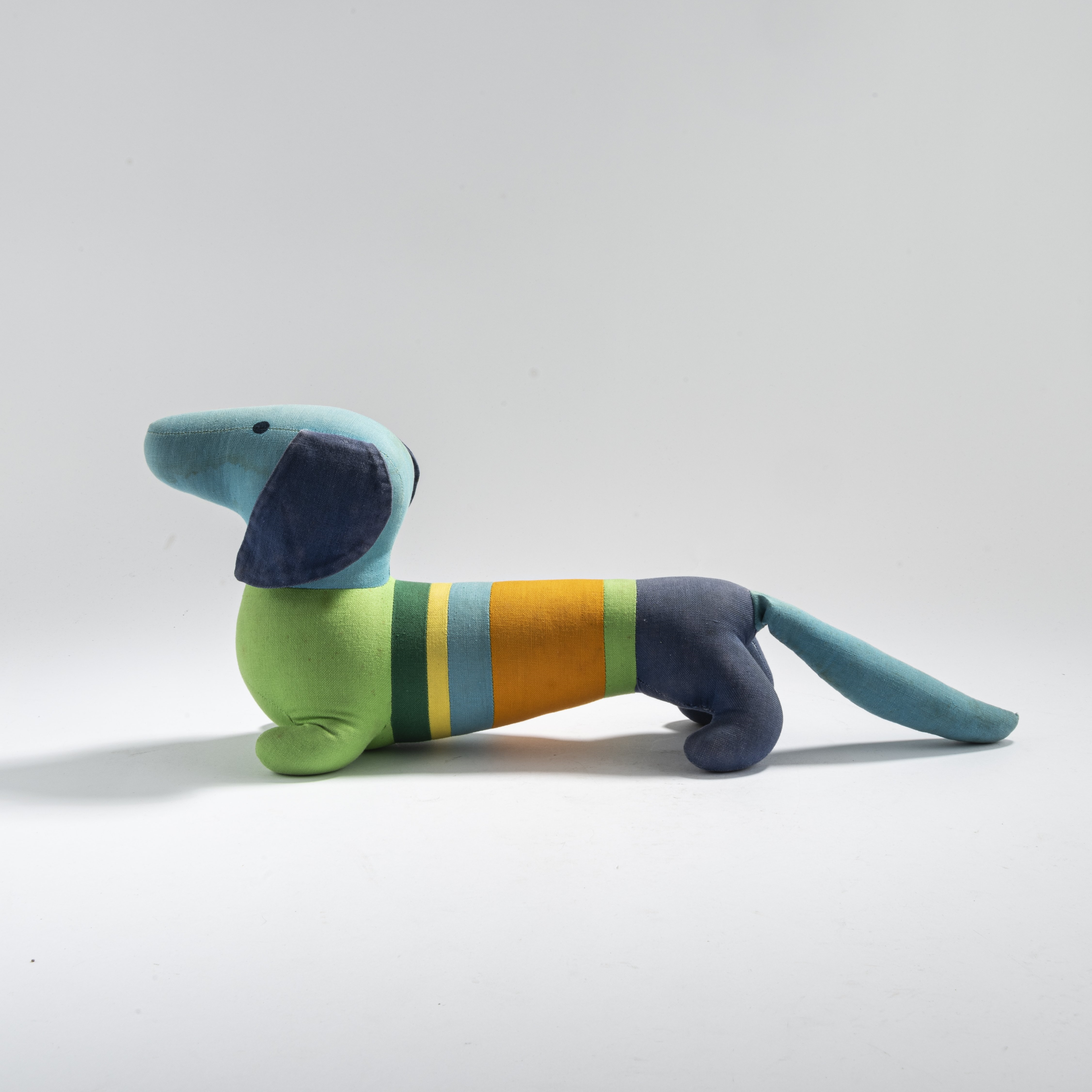 Artwork by Otl Aicher, Hermann Ay, Olympia mascot 'Waldi, Made of Colored cotton