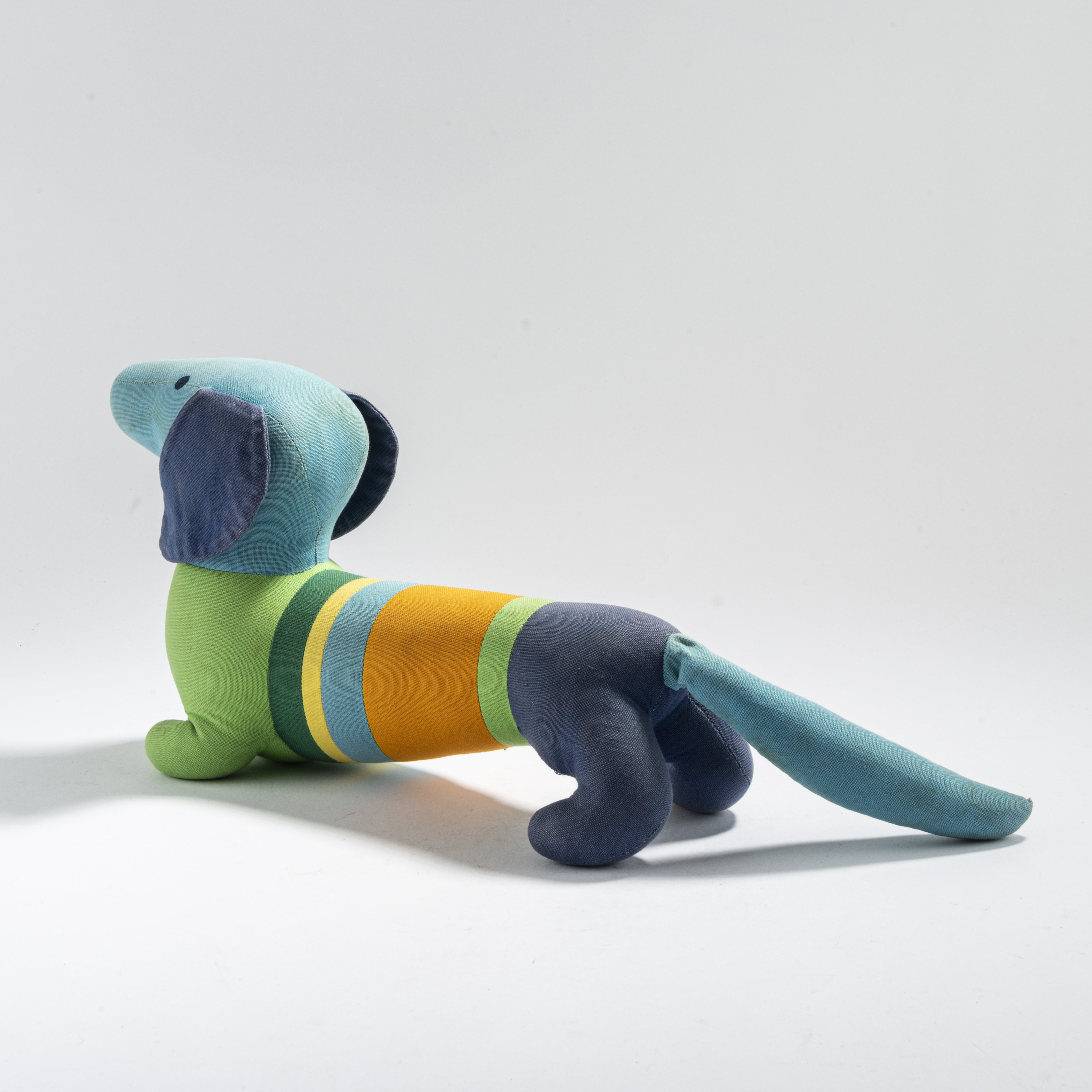 Artwork by Otl Aicher, Hermann Ay, Olympia mascot 'Waldi, Made of Colored cotton
