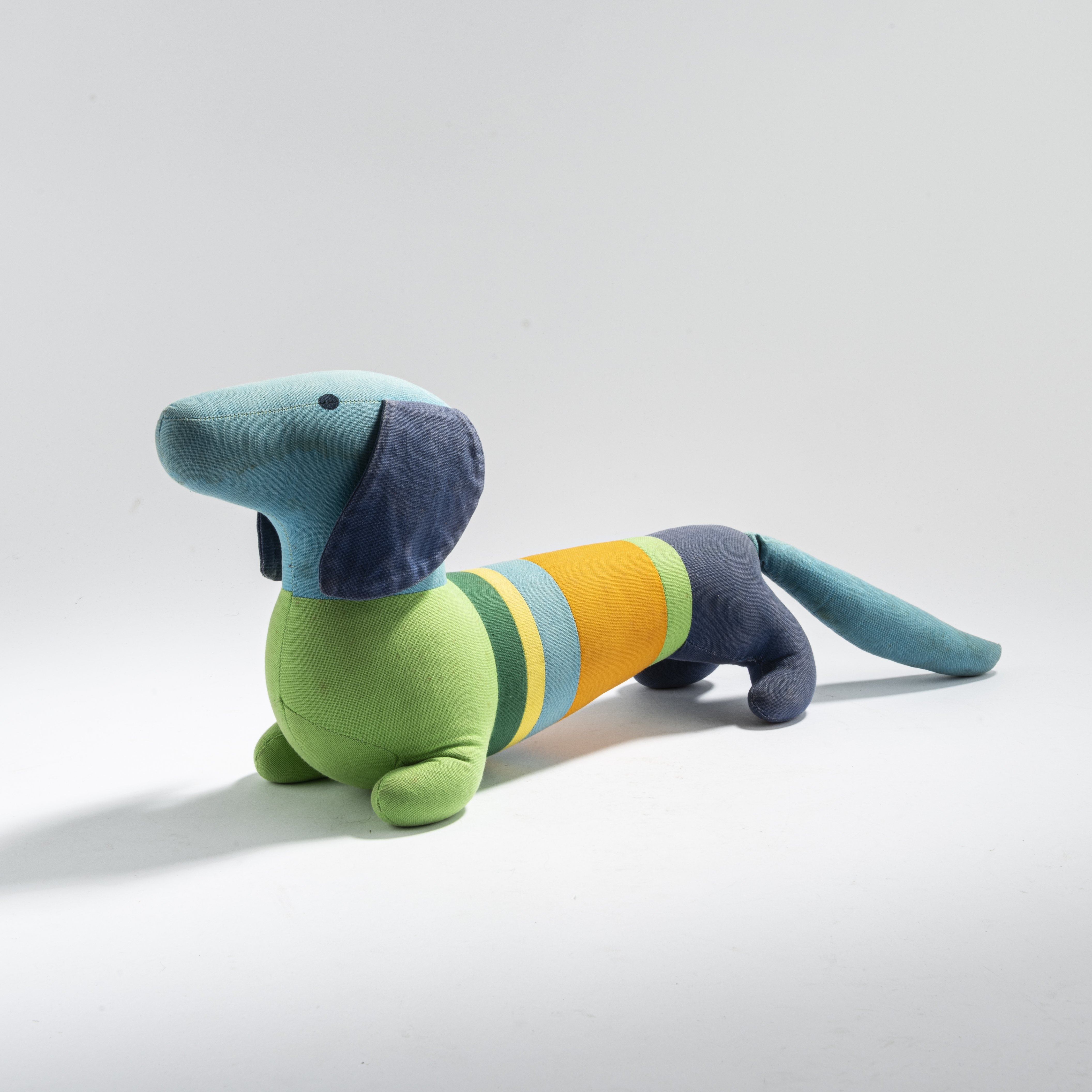 Artwork by Otl Aicher, Hermann Ay, Olympia mascot 'Waldi, Made of Colored cotton