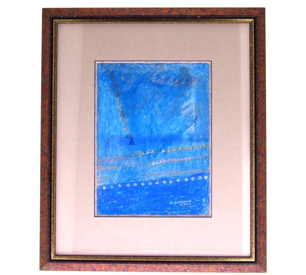 Artwork by Jacques Gueguen, La raie, Made of pastel