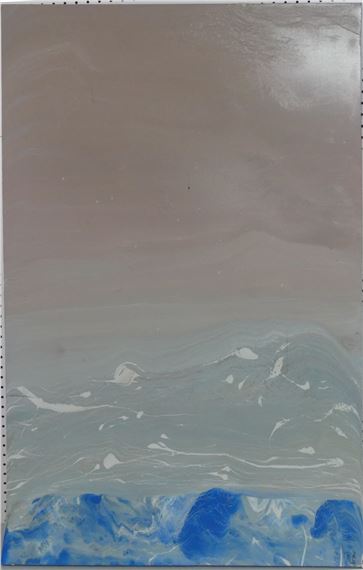 acrylic painting on canvas depicting a seascape - Dennis Akervik Coelho