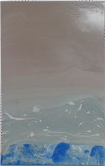 acrylic painting on canvas depicting a seascape - Dennis Akervik Coelho