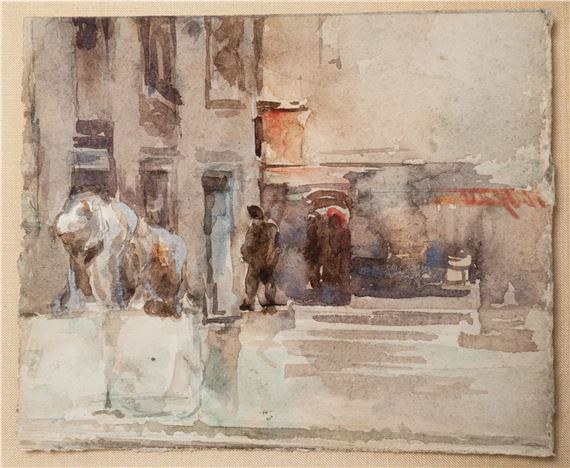STREET SCENE by John Singer Sargent