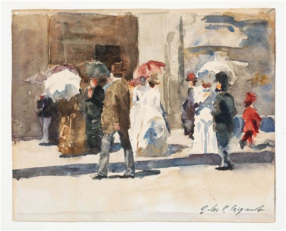 STREET SCENE by John Singer Sargent