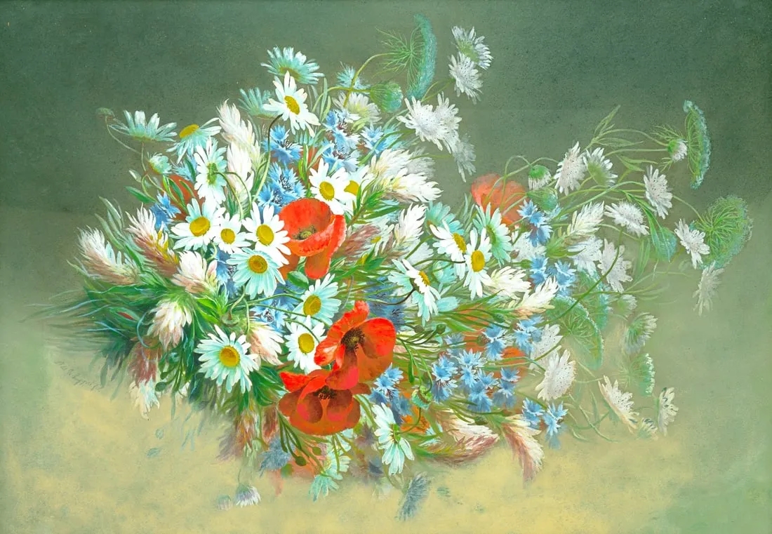 FLOWERS OF THE FIELD - Raoul M. de Longpre