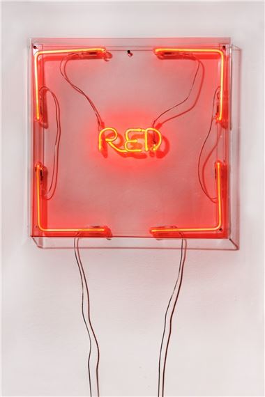 Maurizio Nannucci | Red Line (1969) | MutualArt