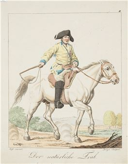 Hess (Carl Aolf Heinrich) Reitschule oder Darstellung des natürlichen und künstlichen Ganges des Campagnepferdes, Leipzig, Theodore Seeger, 1802 - Carl Adolph Heinrich Hess