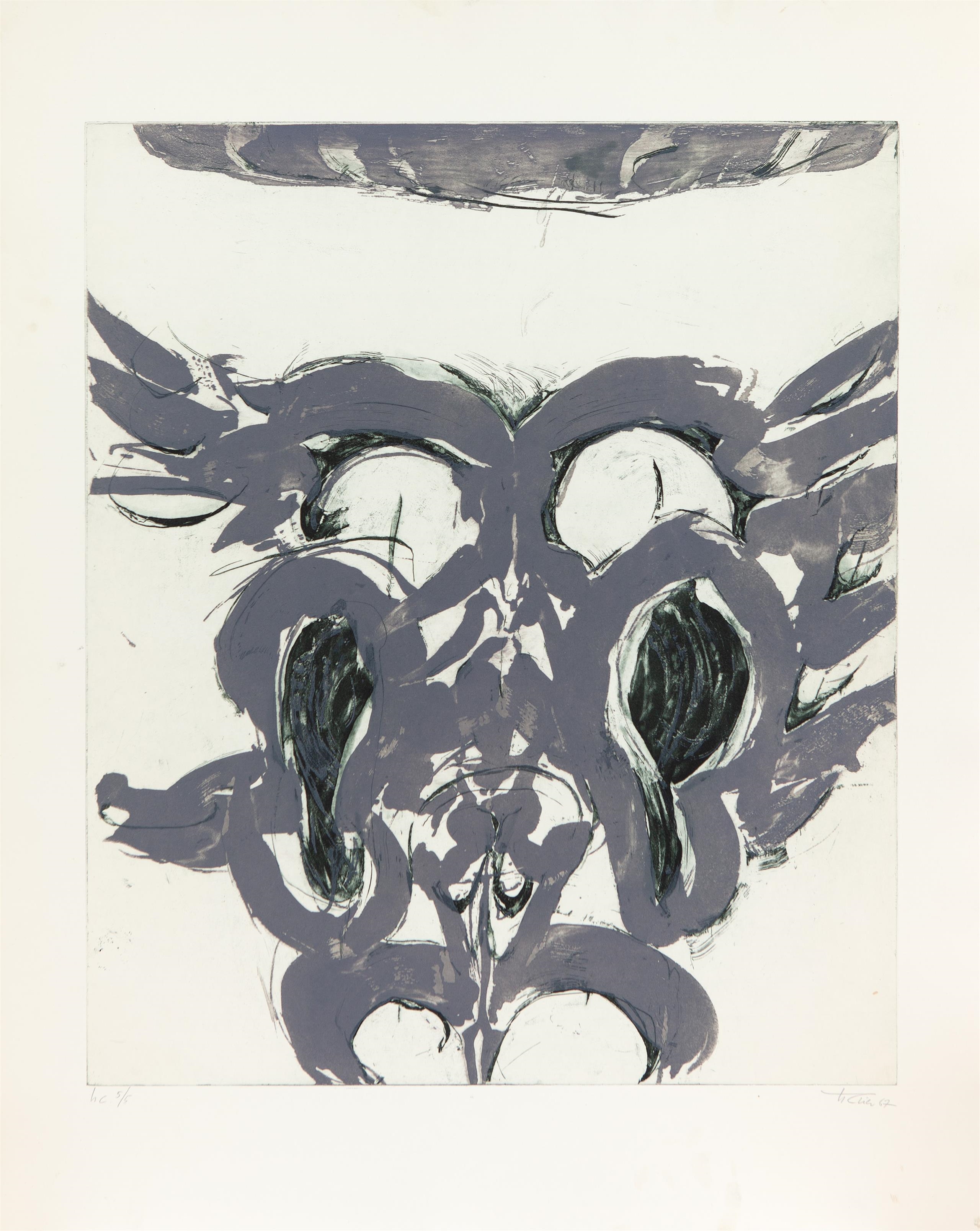 Merops. Eine antike Fabel mitgeteilt von Gotthold Ephraim Lessing. 1967 by Hann Trier, 1967