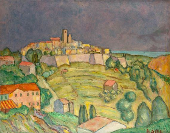 St. Paul de Vence bei Nizza 1920 by Louis Seel, 1920