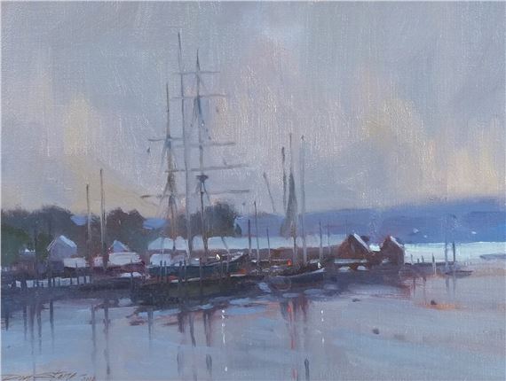 Night Wharf by Don Stone