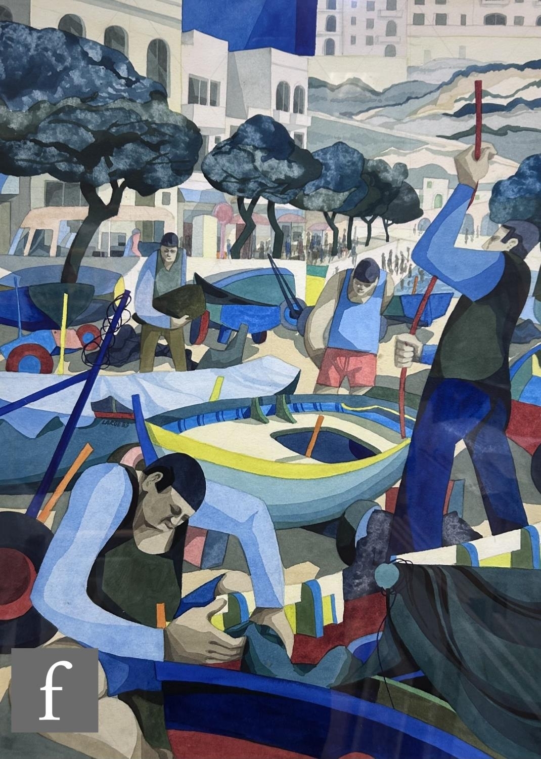 George Large | Marsaxlokk, Malta (1989) | MutualArt