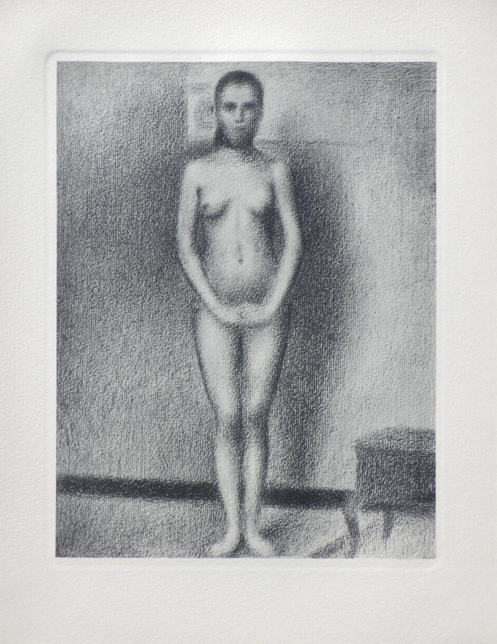 GEORGES SEURAT - MODÈLE NUE EN POS by Georges Seurat, 1948