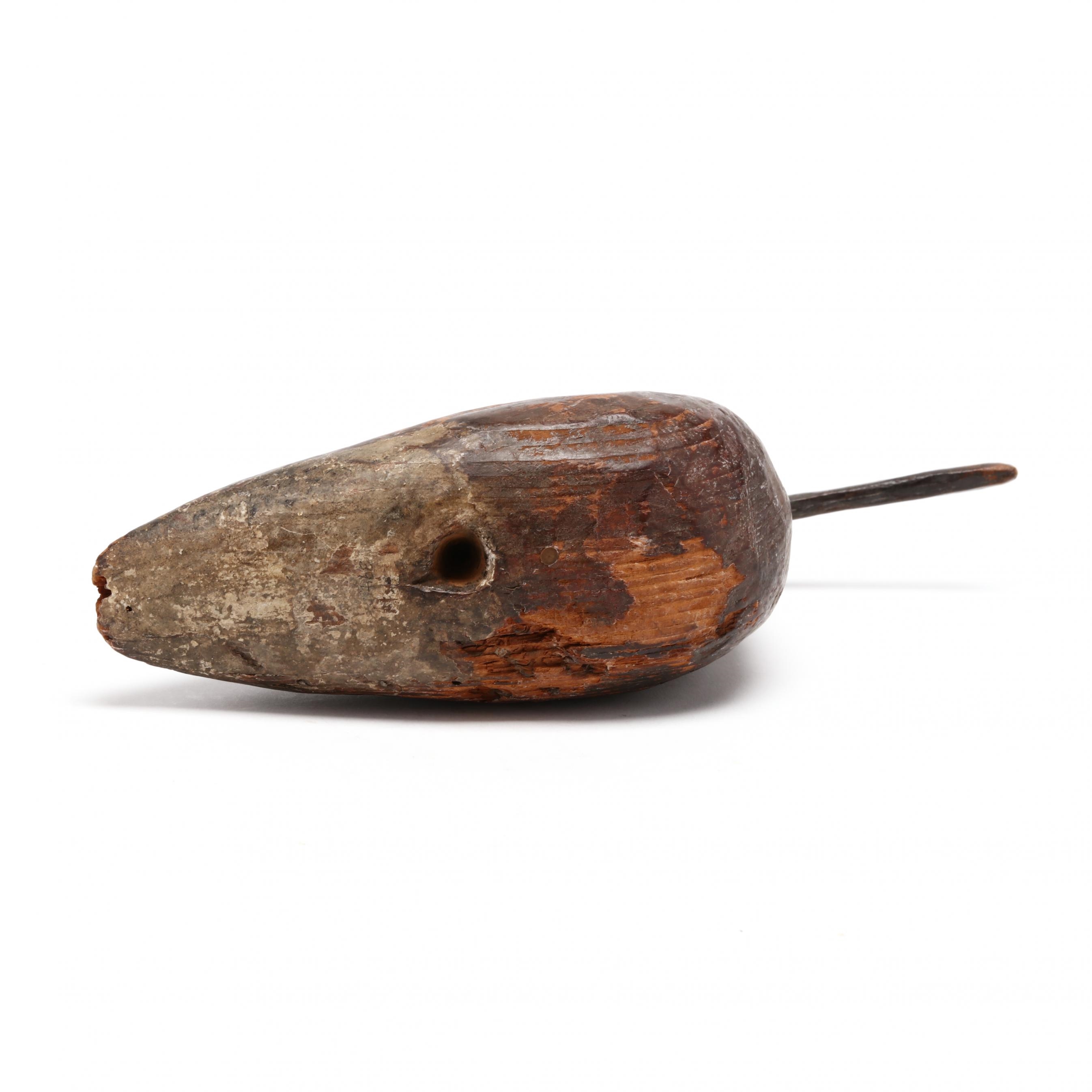 Artwork by Mitchell Fulcher, Important Robin Snipe, Made of carved and painted wood