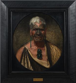 Te Aho-o-te-Rangi Wharepu, A Noted Waikato Warrior - Charles Frederick Goldie