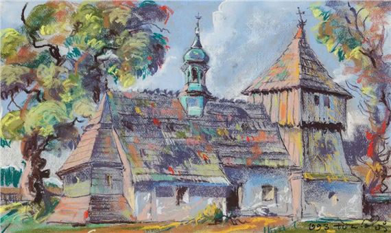 Wiktor Zin | POLSKI DREWNIANY KOŚCIÓŁEK (1993) | MutualArt