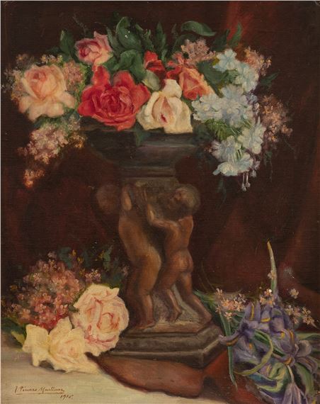 Ignacio Pinazo | Florero (1883) | MutualArt