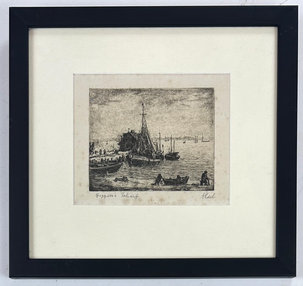 Albert Edel | Lot of 2: Higgin's Wharf (Early 20) | MutualArt