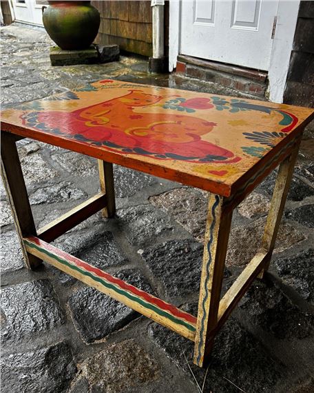 Peter Hunt | Painted table (1964) | MutualArt