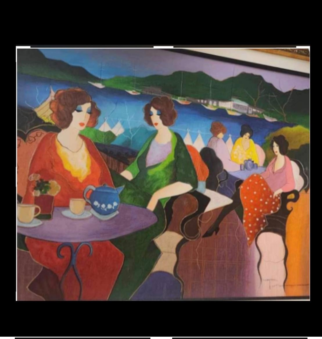 Itzchak Tarkay | Cafe Marina (2007) | MutualArt