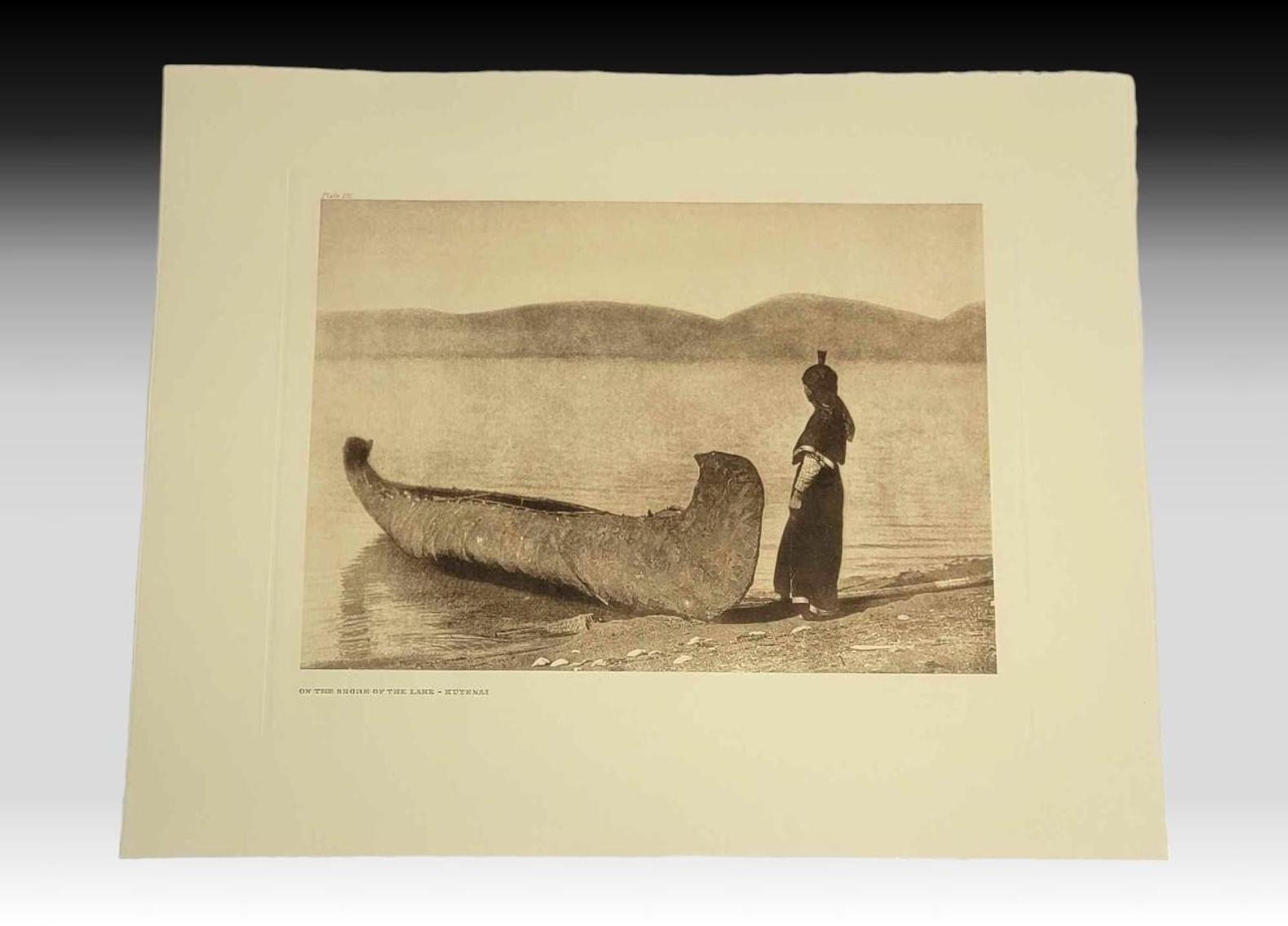 On the Shore of the Lake - Kutenai" by Edward S. Curtis, c.1910