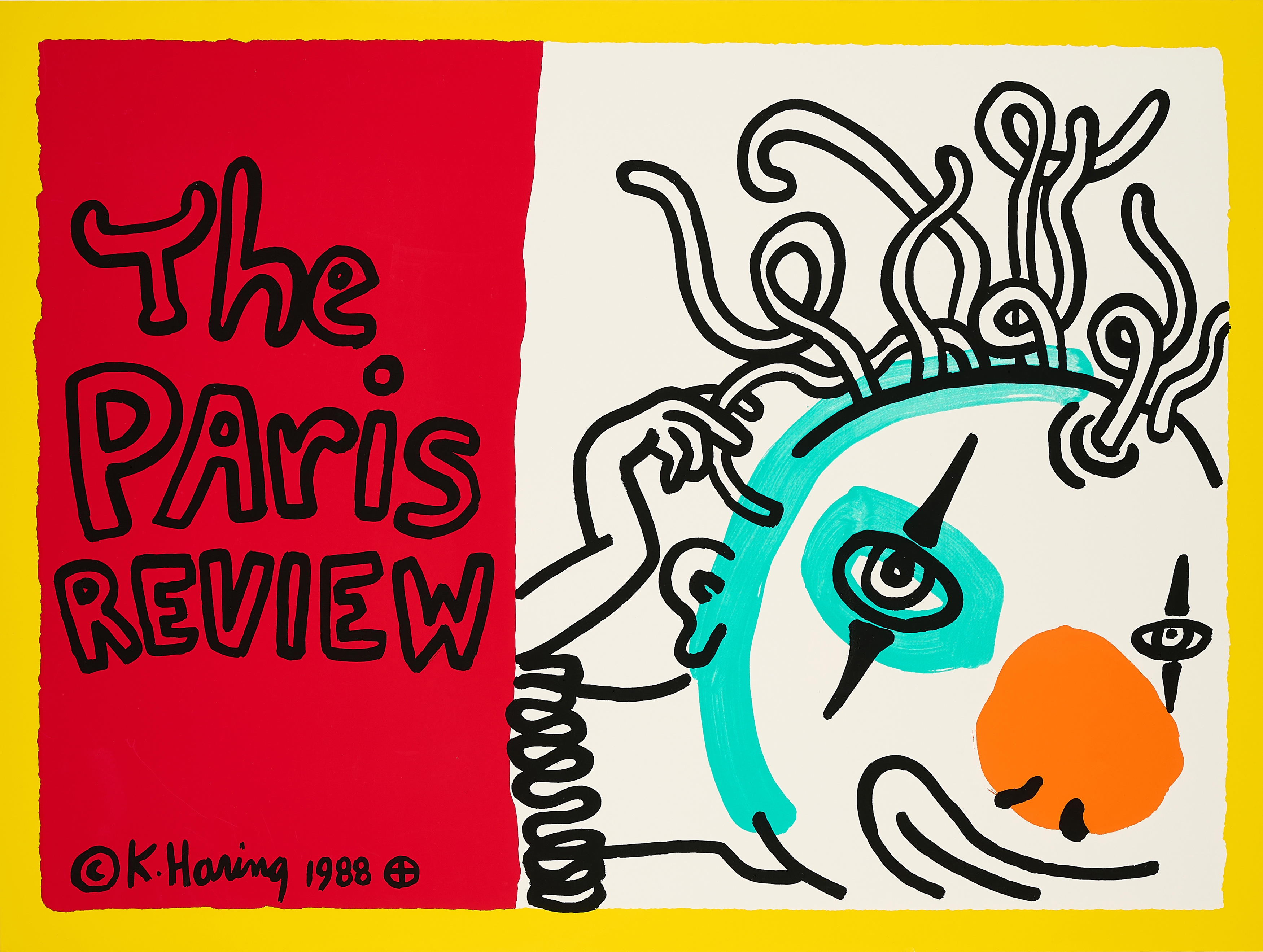 The Paris Review by Keith Haring, 1988