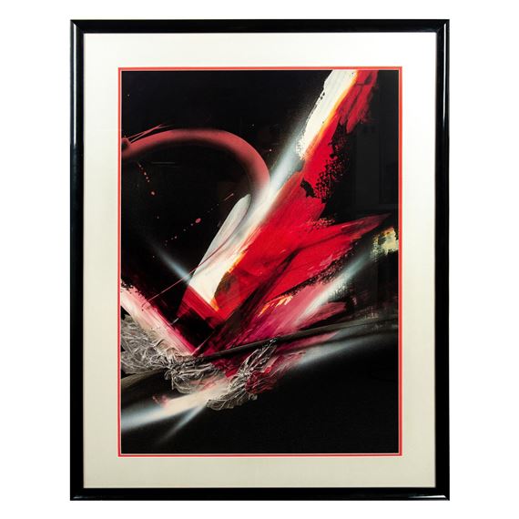 展示品ELBA ALVAREZエルバアルバレスJERICHOシルクスクリーン版画 Elba Alvarez | Elba Alvarez, Large Color Abstraction Poster on